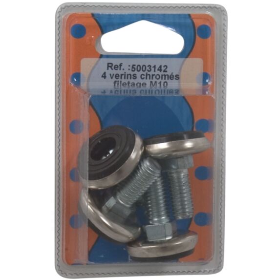 Blister 4 pieces verin chrome ∅10 l.25 - BAR PLUS