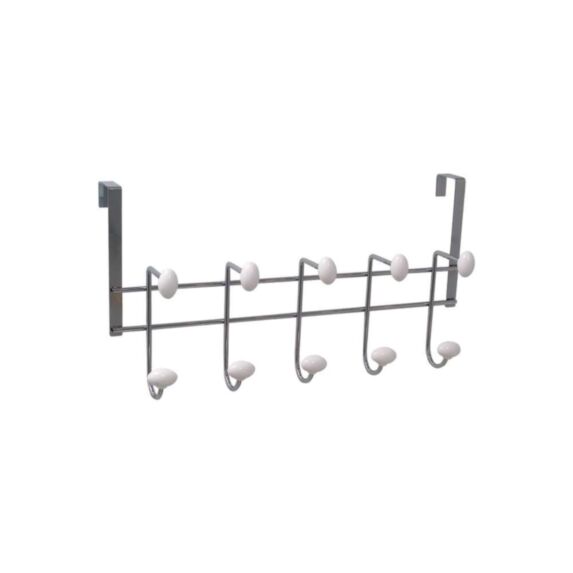 Portemanteau 10 patères à suspendre Quechua Métal Blanc