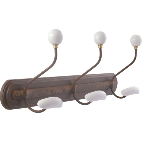 portemanteau pirate vieilli 3 têtes