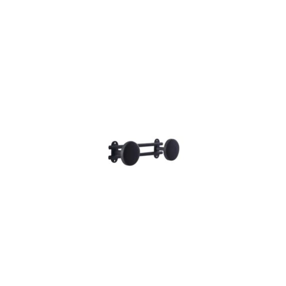 Portemanteau patère 2 têtes noir mat - BAR PLUS