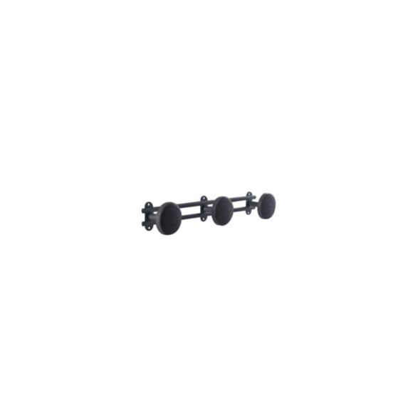 Portemanteau patère Sancy 3t noir - BAR PLUS