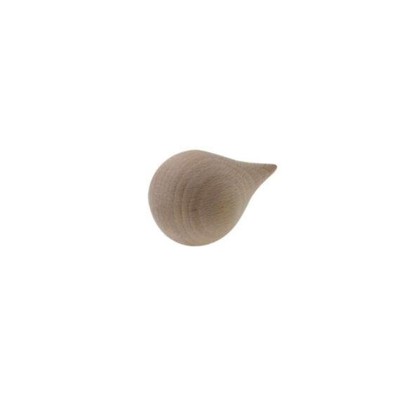 Portemanteau 1 patère à fixer Goutte d'O Bois Brut