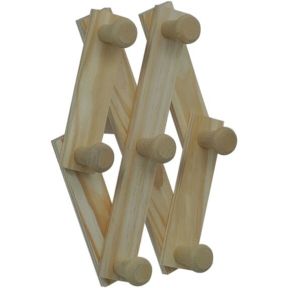 Portemanteau décor bois brut