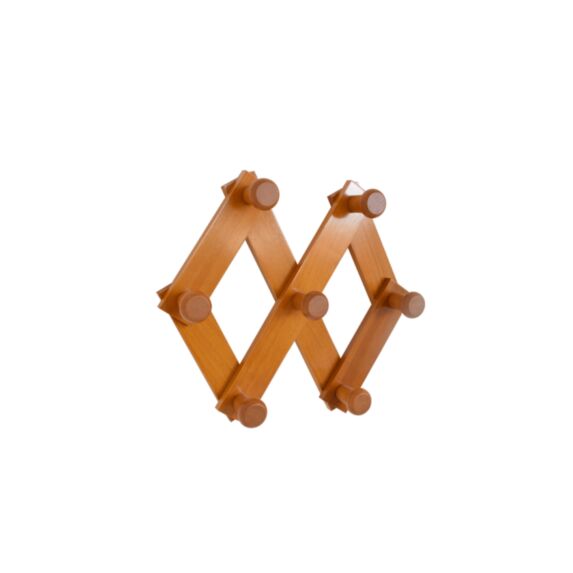 Portemanteau decor merisier 7 tetes