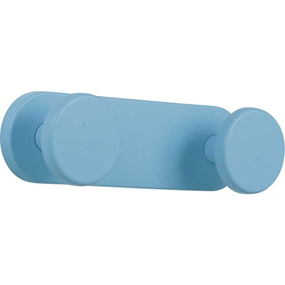 portemanteau twin bleu 2 têtes