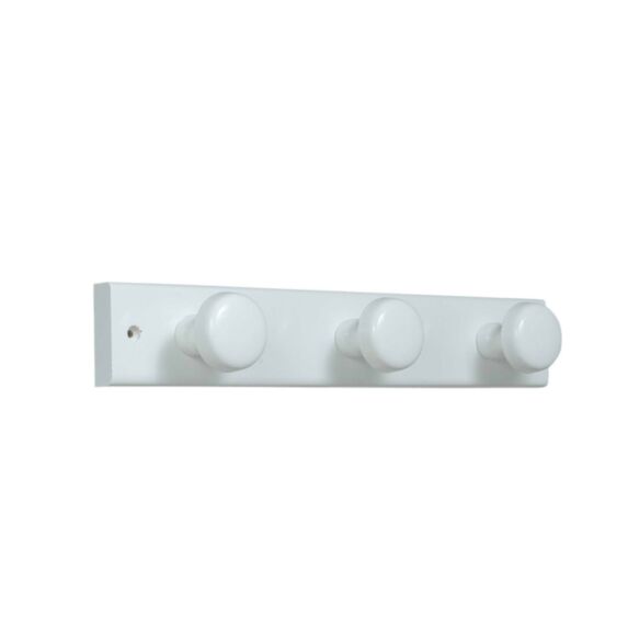 Portemanteau 3 patères à fixer Alfa Bois Blanc