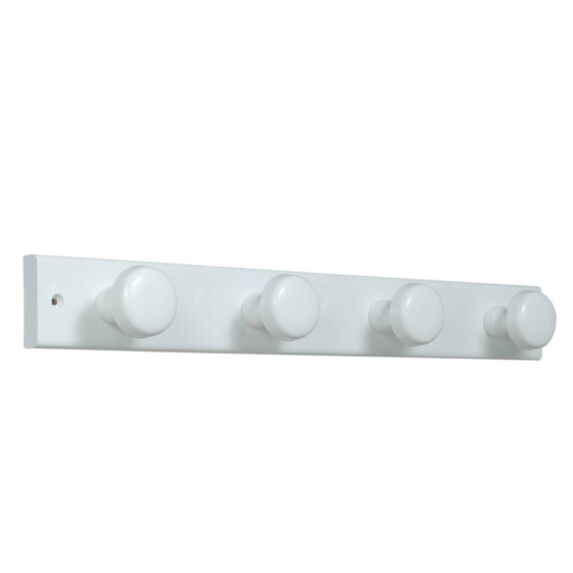 Portemanteau 4 patères à fixer Alfa Bois Blanc