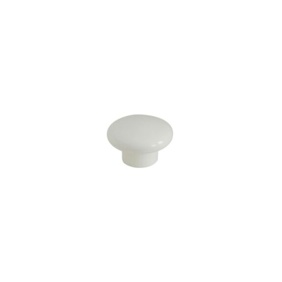 Bouton de meuble plastique 40mm blanc - BAR PLUS