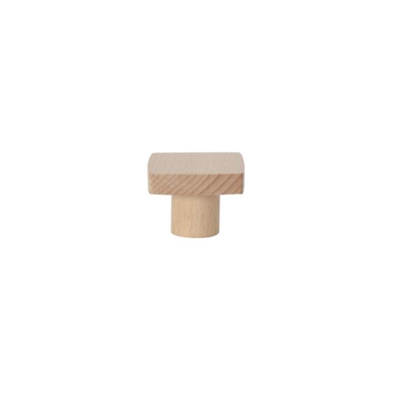 bouton modulo carre bois 40x40 h.30 mm