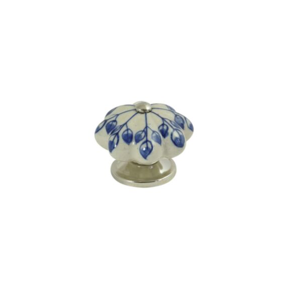 Bouton meuble céramique blanc/crème 43x43x35mm - BAR PLUS