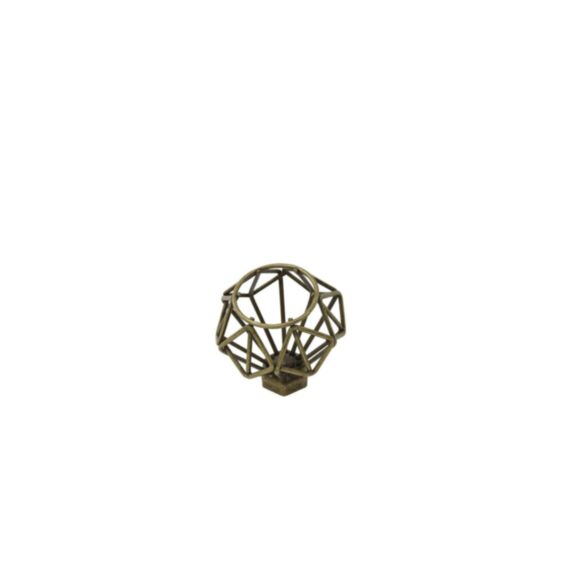 Bouton de meuble acier 45 x 45 x 40 mm blanc - BAR PLUS