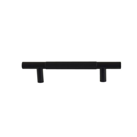 Poignée de meuble acier noir mat entraxe 96mm - BAR PLUS