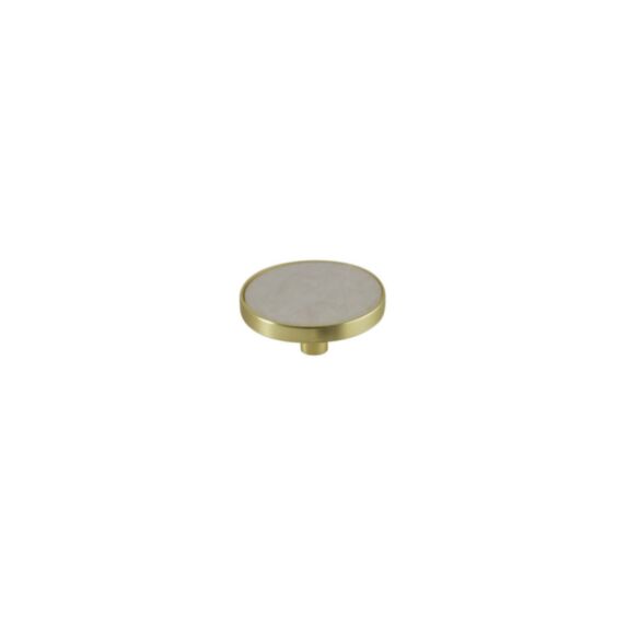 Bouton de meuble marbre Ø32mm blanc/laidon - BAR PLUS