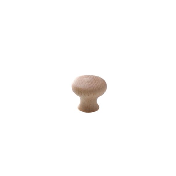 Bouton de meuble hêtre brut rustique Ø32mm x6 - BAR PLUS