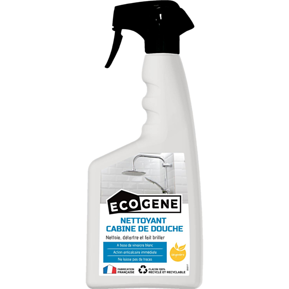 Nettoyant anticalcaire spécial cabines de douche 500 ml - ECOGENE
