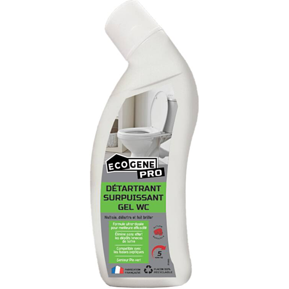 Détartrant surpuissant Gel WC 750ml - ECOGENE
