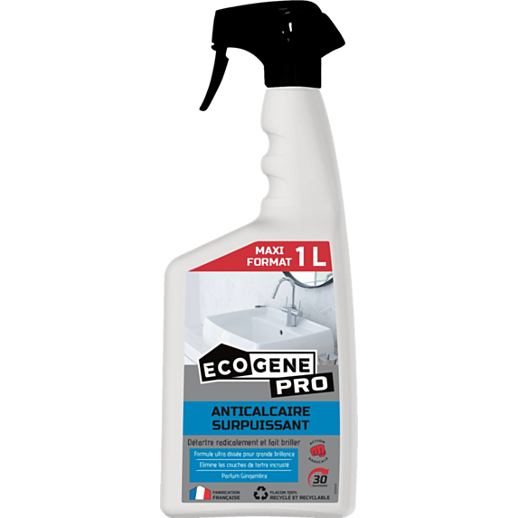Nettoyant anti calcaire en pulvérisateur 1L - ECOGENE