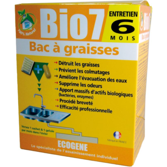 Entretien de bac à graisses Bio7 480 g - ECOGENE