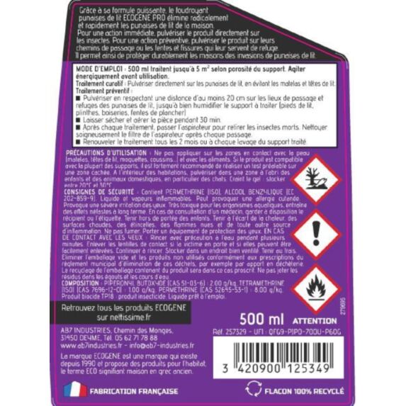 Insecticide punaises de lit - ECOGENE