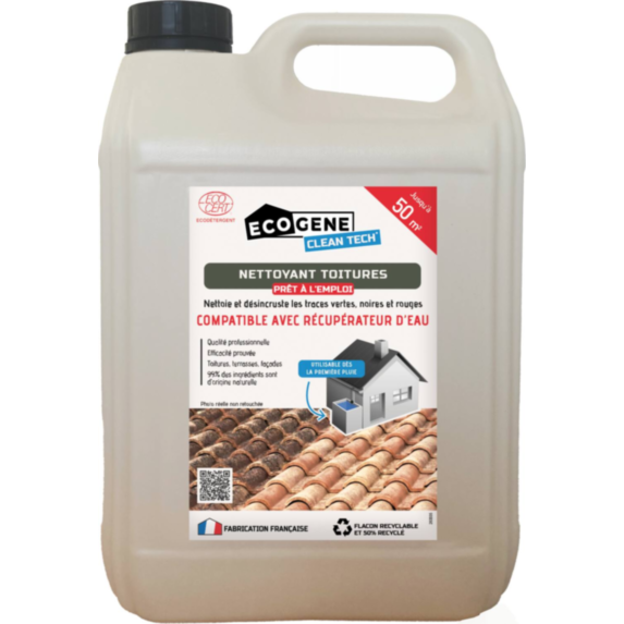 Nettoyant toitures pae 50 m² ECOGENE clean tech 5 