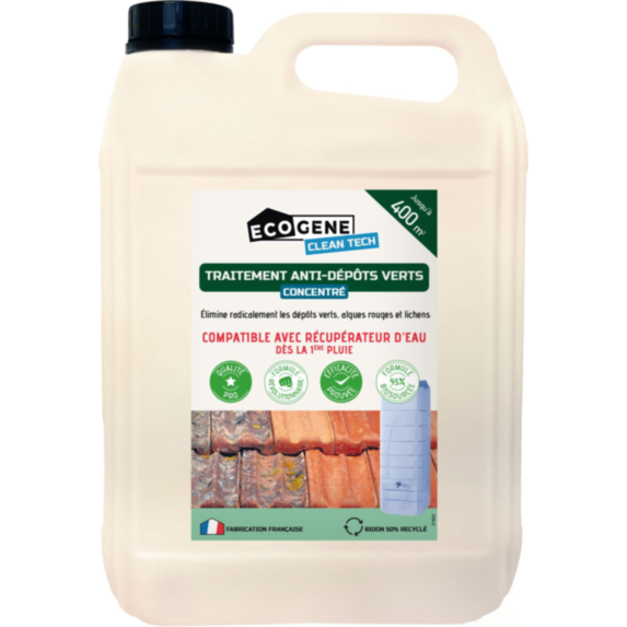 Traitement anti-dépôt vert concent 400 m² clean t 5l