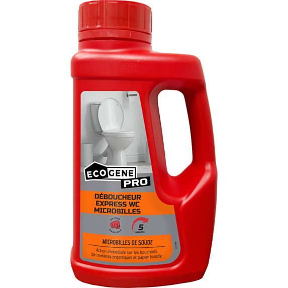 Déboucheur express wc microbilles ecogen pro 500g 