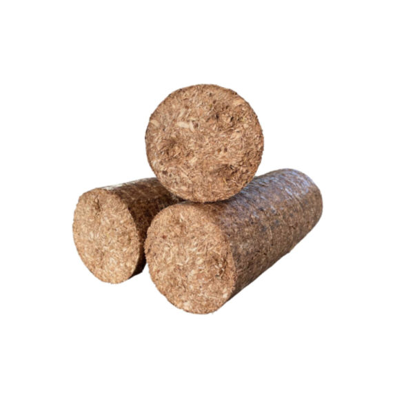 5 Bûches de bois densifié Sac de 9kg - SOLER