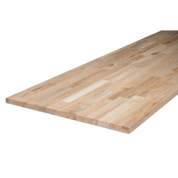Tablette chêne lamellé collé brut 1,8x40x200cm