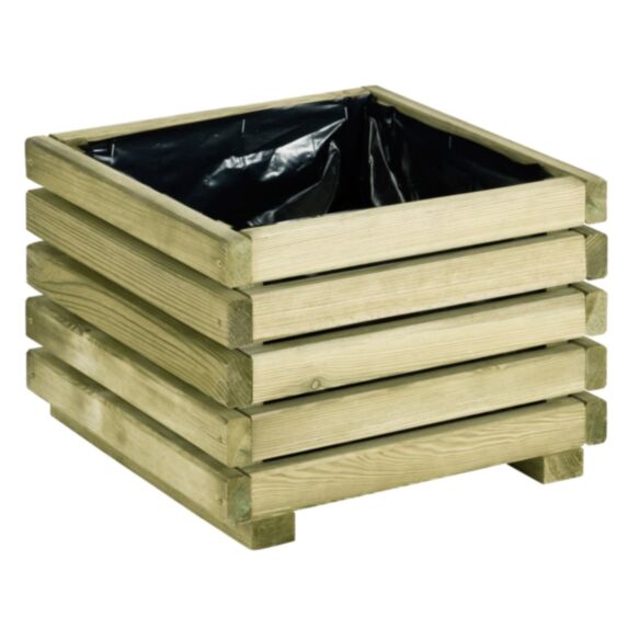 Bac à fleurs bois KÜB 40x40xH.28cm - CERLAND