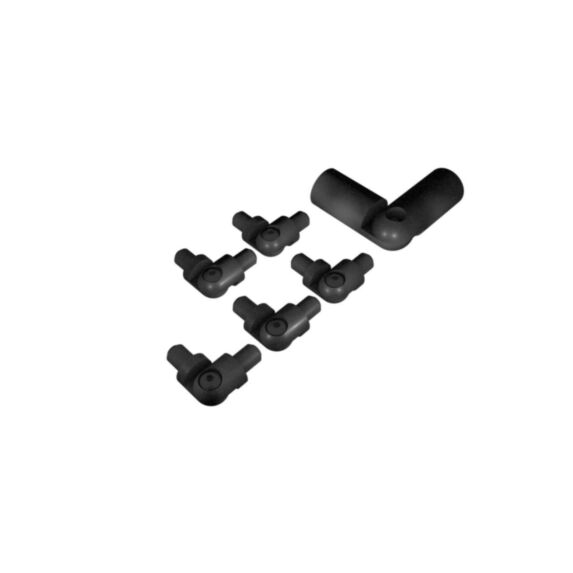 Kit angle 9005 black pour MC (x1) et tubes (x5) - BURGER