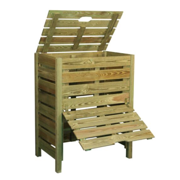 Composteur Bois 400 Litres 80x50xH.100cm- CERLAND