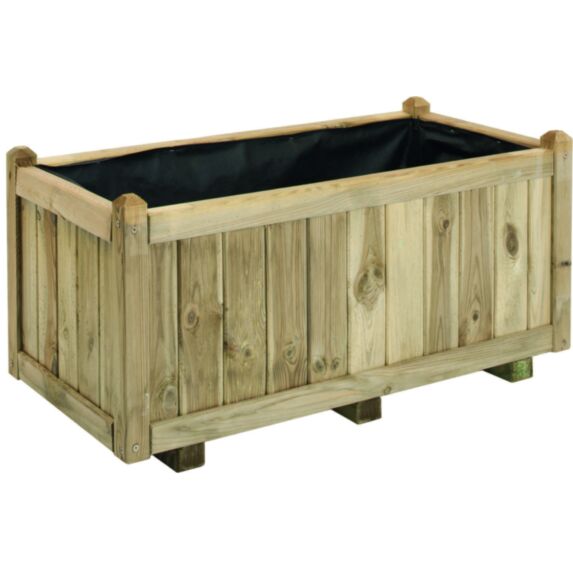 Bac à fleurs bois VENDOME 92x46xH.43cm - CERLAND