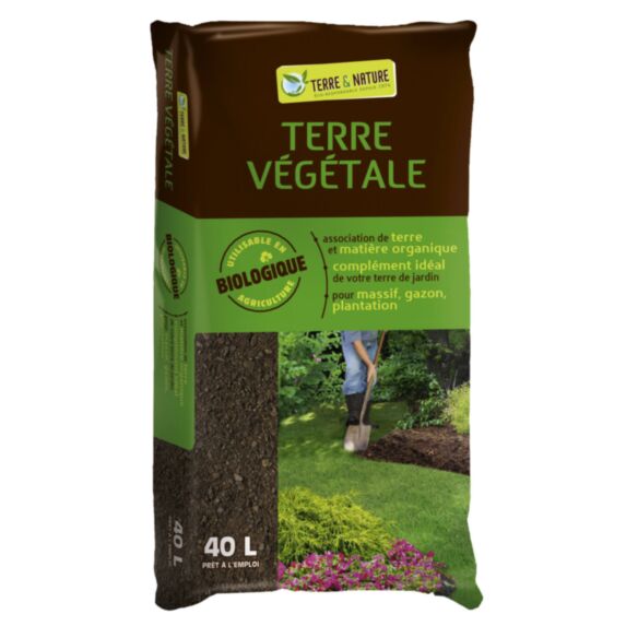 Terre végétale 40L - TERRE & NATURE