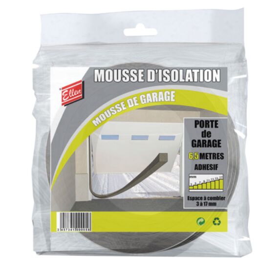 Mousse de Garage ELLEN Grise 6,5m x 17mm