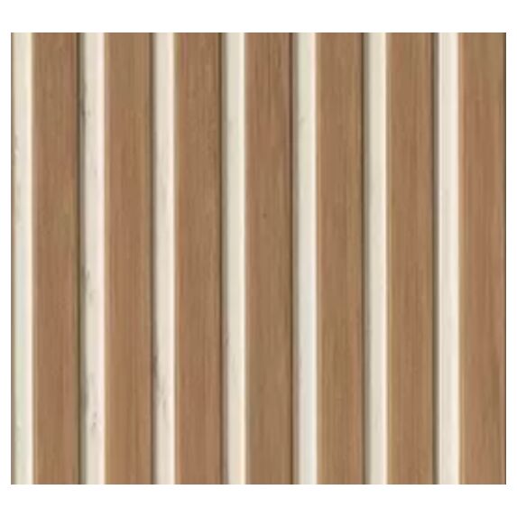 2 panneaux décoratifs MDF 250x28,7cm Chêne naturel fond blanc