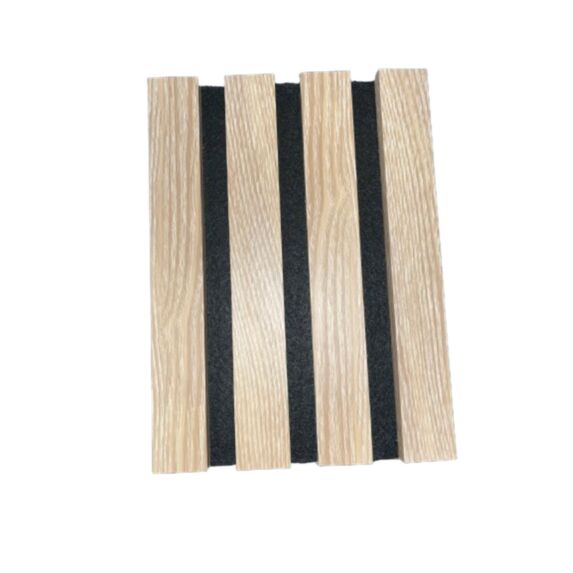 Lot 3 panneaux Ecowall chêne cérusé 260x30x1,4cm beige - AJ TIMBER
