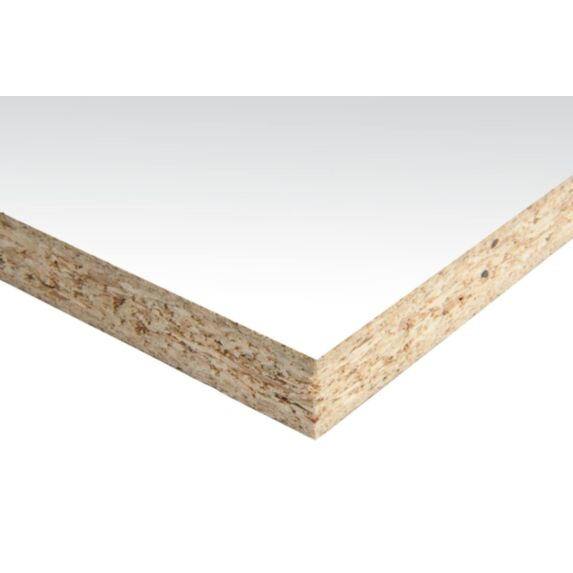 Panneau de bois aggloméré mélaminée prédécoupé 120x40x1,8cm blanc