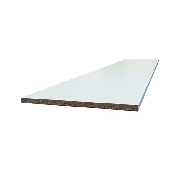 Tablette mélaminée blanc 2 chants 18 mm 2500 x 400 mm - SUPBOIS