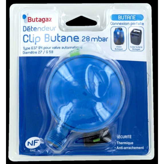 Détendeur clip butane 28 mbar - COMAP