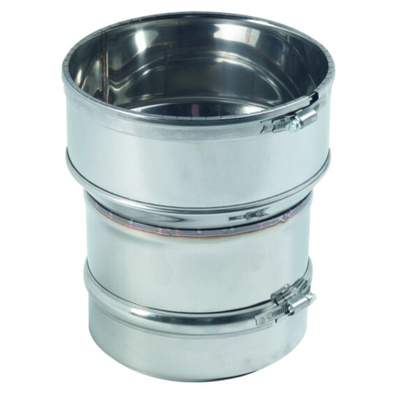 Raccord inox poêle flexible 153/186 - TEN