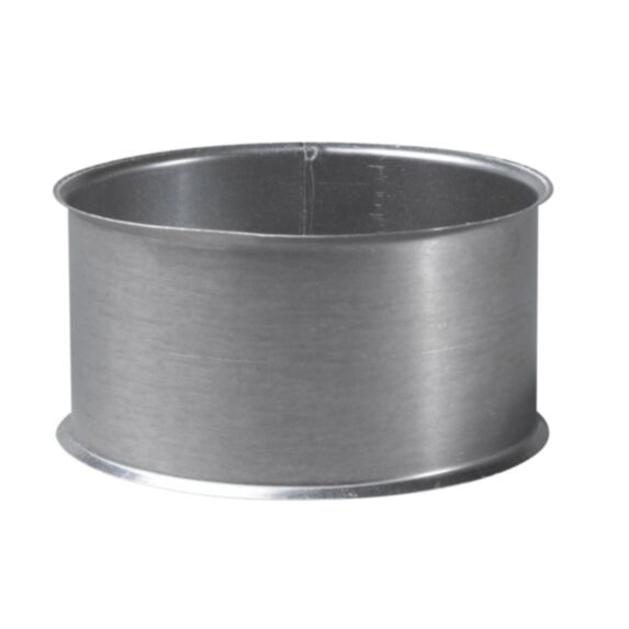Manchette gris mat aluminie ∅125mm - TEN