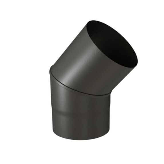 Coude 45° noir mat émail 180 - TEN