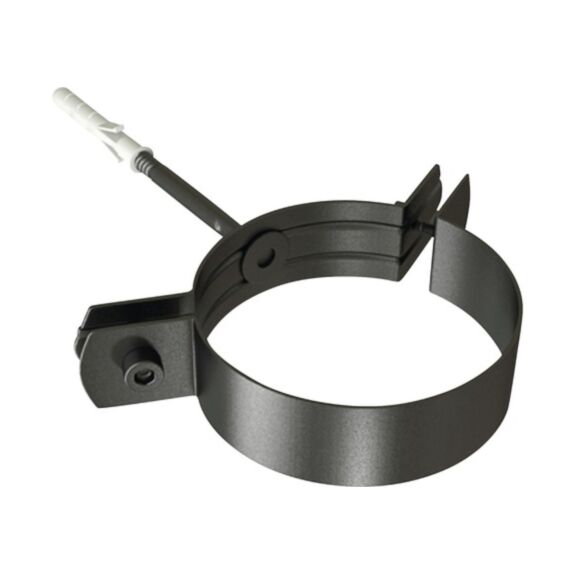 Collier mural noir mat Ø80mm - TEN