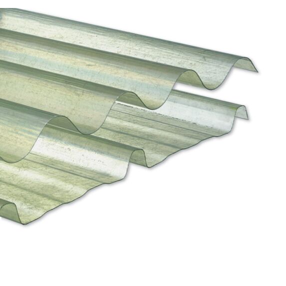 PLAQUE D'ECLAIREMENT ONDULEE OU NERVUREE POLYESTER - GO 200 cm - pour couverture et bardage de Pergolas, Carports et serres - ONDULINE