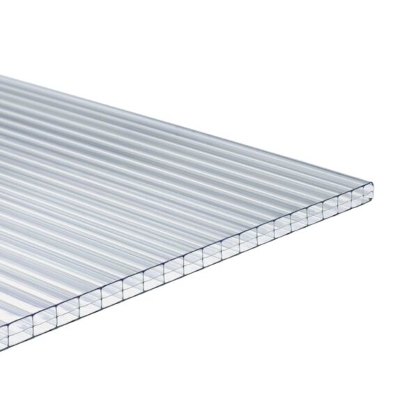 PLAQUE PLANE ALVEOLAIRE EN POLYCARBONATE 10 MM pour couverture et bardage de Pergolas, Auvents, Carports et Vérandas - ONDUCLAIR PCMW