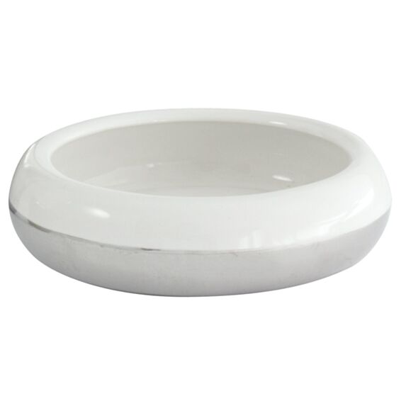 Gobelet tic tac blanc / chrome céramique