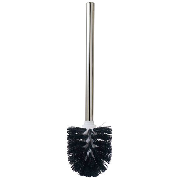 Brosse WC Nestor Noir/Chromé Polypropylène/Métal