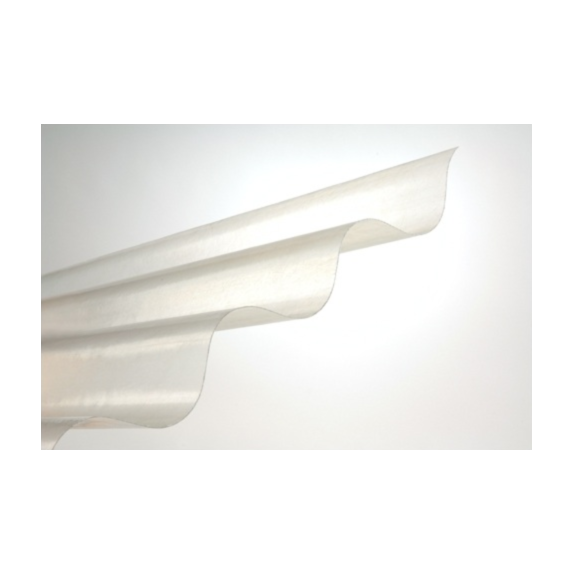 plaque polyester ondulé opalin - PLASTI-BAT
