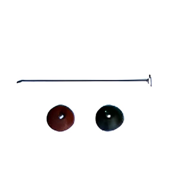 Pointe à Tête plate + Rondelle Rouge x50 - ELYSOL