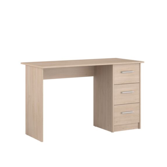 Bureau Infinity 3 tiroirs 121x55cm blanc - EKIPA
